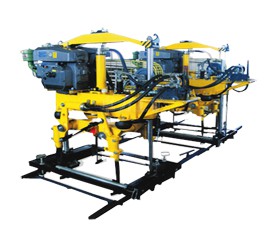 YD-22型液壓搗固機(jī),雙導(dǎo)柱框架結(jié)構(gòu)，單缸升降方式